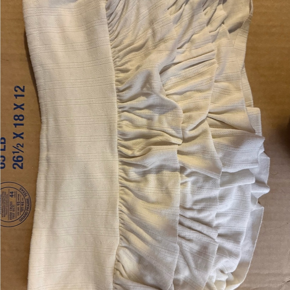 Cream Ruffled Skirt - Picture 2 of 2